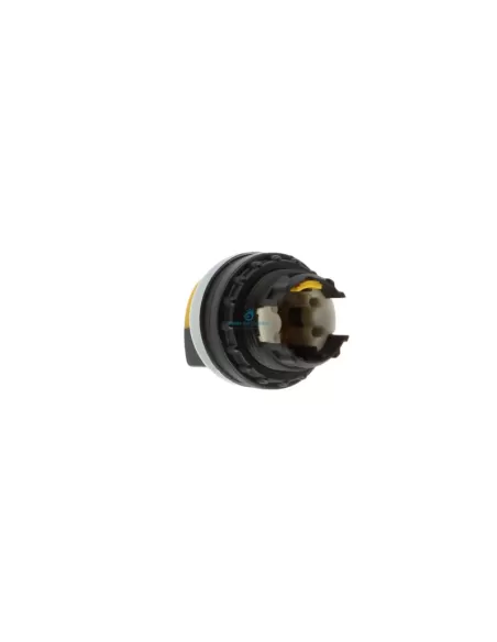 Eaton M22-wlk-y 2-position spring-return, yellow illuminated selector switch